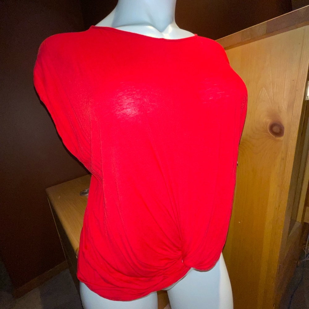 INC Short Sleeve Twist Front Top xl